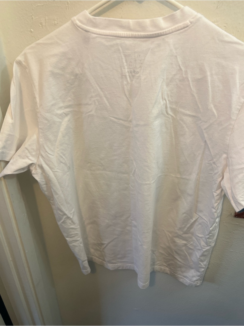 adidas White Crewneck Tee with Printed Tag - Picture 3 of 3